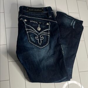Women’s Rock Revival denim capri.